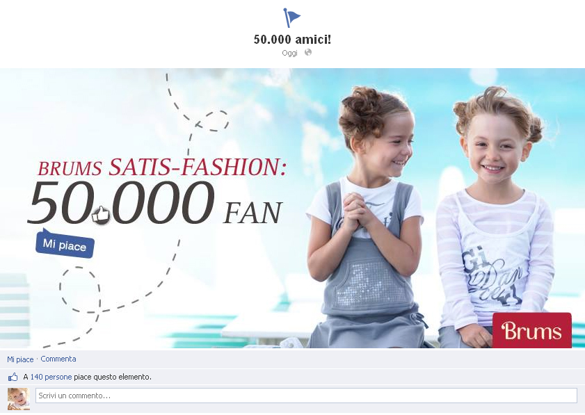 Brums satis-fashion per i 50.000 fan